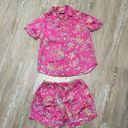 Ralph Lauren  pink, paisley, two piece pajama set; size S Photo 0