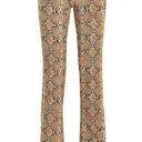 ANINE BING 💕💕 Cigarette Python Trousers ~ Split Cuff Snakeskin Print XS NWT Photo 12