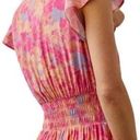 Rails  Tara Flutter Sleeve Smocked Waist Mini Dress in Passion Flower Size S NWT Photo 1