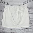 Denim & Co . Active Size 1X White Knit Skort - Skirt w/ Shorts Photo 0