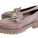 Bermuda Marks & Spencer M&S collection 
Leather Chain Detail Block Heel Loafers Photo 14