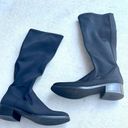 Donald Pliner Donald J Pliner Zela Stretch Crepe Knee Boots Black Size 7 NWOB Photo 2