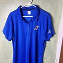 Russell Athletic University of Kansas Polo Short Sleeve Shirt Blue Sports Russell X-Large Photo 1