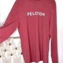 Peloton  Striving Long Sleeve shirt rose pink brick red workout top Photo 0