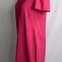 Topshop Pink Short Sleeve Shift Stretchy Crew Neck Casual Career NWT Dress 6 Photo 4