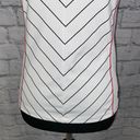 FILA 100 1911-2011 dri fit athletic top white w/black stripes and red trim sz S Photo 1