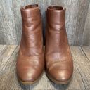 Jessica Simpson  Kirblin Leather Brown Zip Up Ankle Boots Booties Size 8 Photo 1