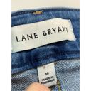 Lane Bryant  Women's Distressed High-Rise Girlfriend Straight Jeans Blue Size 14 Photo 6