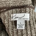 kim rogers Light Brown Open Front Cardigan Size Large Photo 2