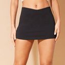 Pretty Little Thing Black Stretch Woven V Front Low Rise Extreme Micro Mini Skirt Photo 0