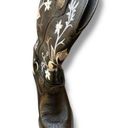 Durango Women’s 9  Crush Black White Grey Embroidered Leather 12” Cowboy Boots Photo 6