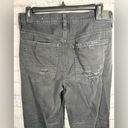 American Eagle  black distressed jeans Low rise Baggy Flare women size 6 short Photo 5