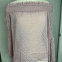 L'Agence L’Agence Mona mauve Silk‎ Off-The-Shoulder Blouse NWT size XS Photo 0