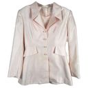 Cache  Size 8 Blazer Set Coat and Cami VTG Light Pink Shiny Lined Buttons 595 Photo 0