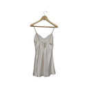 Victoria's Secret Vintage Deadstock Y2K  Slip Dress Chemise Babydoll Satin White Photo 1