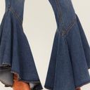 Shyanne NWT  WOMEN'S MEDIUM WASH HIGH RISE RUFFLED SUPER FLARE STRETCH JEANS Photo 4