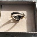 Onyx 925 Silver Black  Heart Ring - Size 7 Photo 5