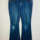 Seven 7 Medium Wash Sexy Flare Mid Rise Jeans Trouser Hems Women's Size 27 Photo 0