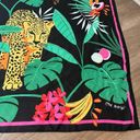 Old Navy  Tropical Print Scarf ~ Leopard Floral Palm Bird Toucan Colorful Fruit Photo 6