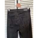 American Eagle AEO Black Button Fly Super High Rise Jegging Jeans Distressed 00 skinny Photo 3