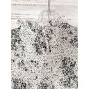 fab'rik  Women's Speckle Print Long Sleeve Smocked Blouse White Black Size Medium Photo 9