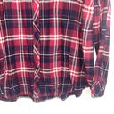 Well Worn NWT Red & Navy Blue Plaid Print Button Down Shirt Photo 4