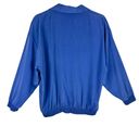 Vintage Blue Peter Popovitch  Pullover Collared 1/4 Button Up Windbreaker USA L Photo 1