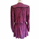 Zadig & Voltaire  Reveal Leopard Print Dress Hot Pink Black MSRP $398 Large NWT Photo 3