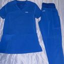 Jaanuu Royal Blue Scrub Set Photo 0