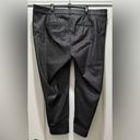 Lane Bryant  Allie Stretch Skinny Ankle Black Pant 26 Metallic Silver Photo 3