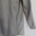 BLANK NYC  Women's XS Salt and Pepper Open Convertible Collar Sweatshirt Jacket Photo 6