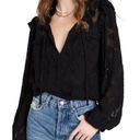 Cleobella  Amara Long-Sleeve Black Blouse  SIZE SMALL (Fits up to a Large) Photo 2