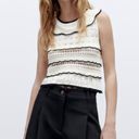 ZARA black denim material pleated shorts Photo 0