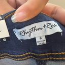 Rhythm NEW  + Rose Capri Length Jeans Women's Size 6 Blue Denim Mid Rise Photo 7