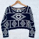 Roommates Sweater Cropped Womens Size L Multi Color Photo 0