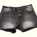 Bohme  black denim cutoff shorts distressed size 29 Photo 0