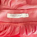 Christy Dawn  Bianca Tiered Dress Coral Square Neck Photo 9