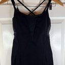 Lululemon  Athletic Black Tank with Mesh Panels Size Small See Measurements Photo 0