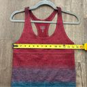 Athleta Relay Red Blue Ombré Racerback Bodysuit M Photo 5