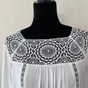 Joie  Bellange Blouse Color Porcelain Size L Boho Lace Blouse Photo 5