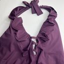 Bleu Rod Beattie  Plunge Ladder Trim Monokini Plum Color Swimsuit‎ Size 14 Photo 1