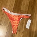 Shekou  Orange/Red 2 Piece Bikini Set Top Size Small & Bottom Size Medium NWT Photo 5