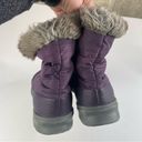 The North Face  Womens Nuptse Faux Fur IV Outdoor Bootie AYCPA7A Purple Plaid Photo 3