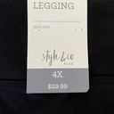 Style & Co NWT . Black Mid Rise Bootcut Cotton Blend Leggings, size 4XL Photo 1