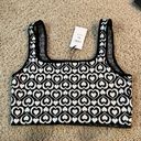 Cider Black and white heart patterned crop sleeveless top never worn Photo 1