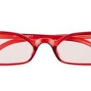 BP NWT!  NORDSTROM Super Slim Retro Cat Eye Red Tinted Sunglasses Photo 0