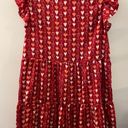 Entro Woman's V-Neck Fit & Flare Red Dress XL Photo 5