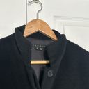 Theory  Long Wool Cashmere Angora Single Breasted Coat Photo 2