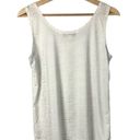 Jones New York  White Gold Studded Scoop Neck Tank Top M Photo 1