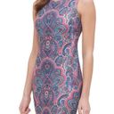 Tommy Hilfiger  paisley print scuba sheath dress Sz 4 Photo 2